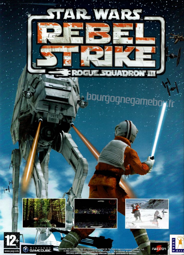 publicité star wars rebel strike rogue squadron 3 gamecube